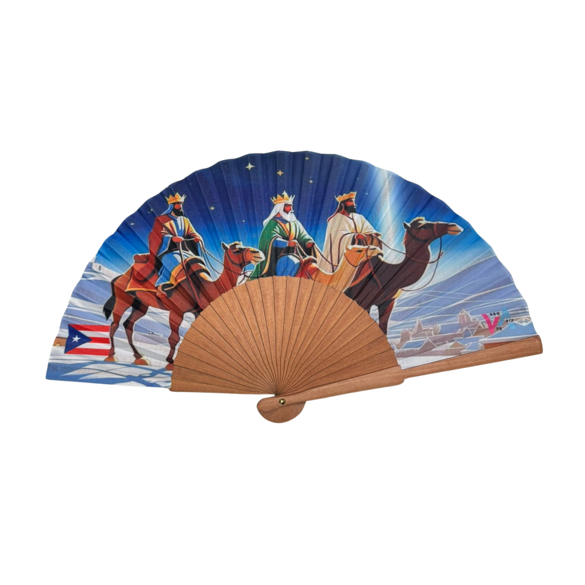 Hand Fan – Three Wise Men | Puerto Rican Tradition