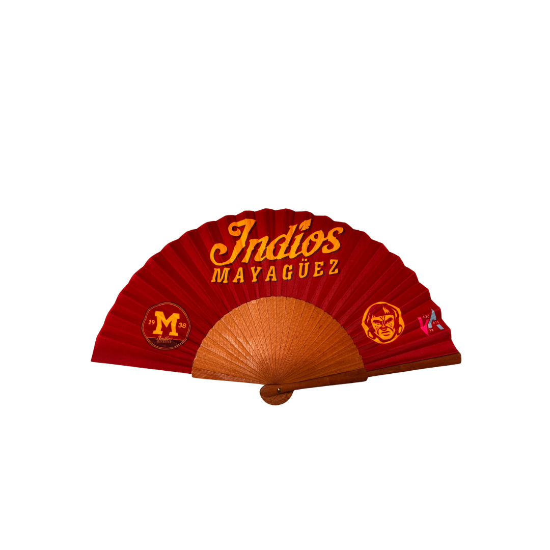 Hand Fan – Red Team Indios Mayagüez Edition