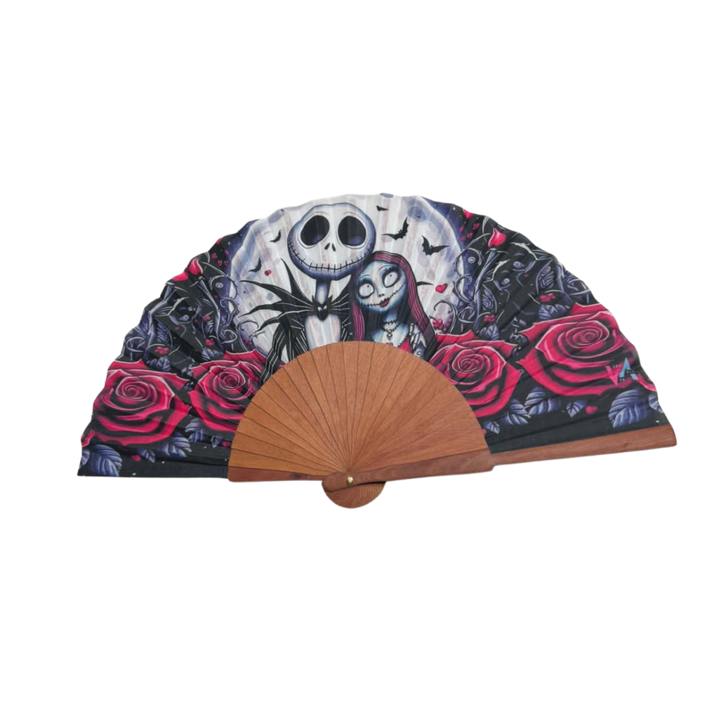Hand Fan – Jack & Sally | Nightmare Before Christmas Design