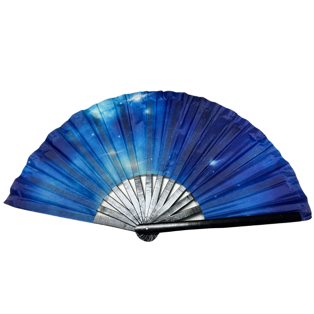 Hand Fan - Celestial Blue