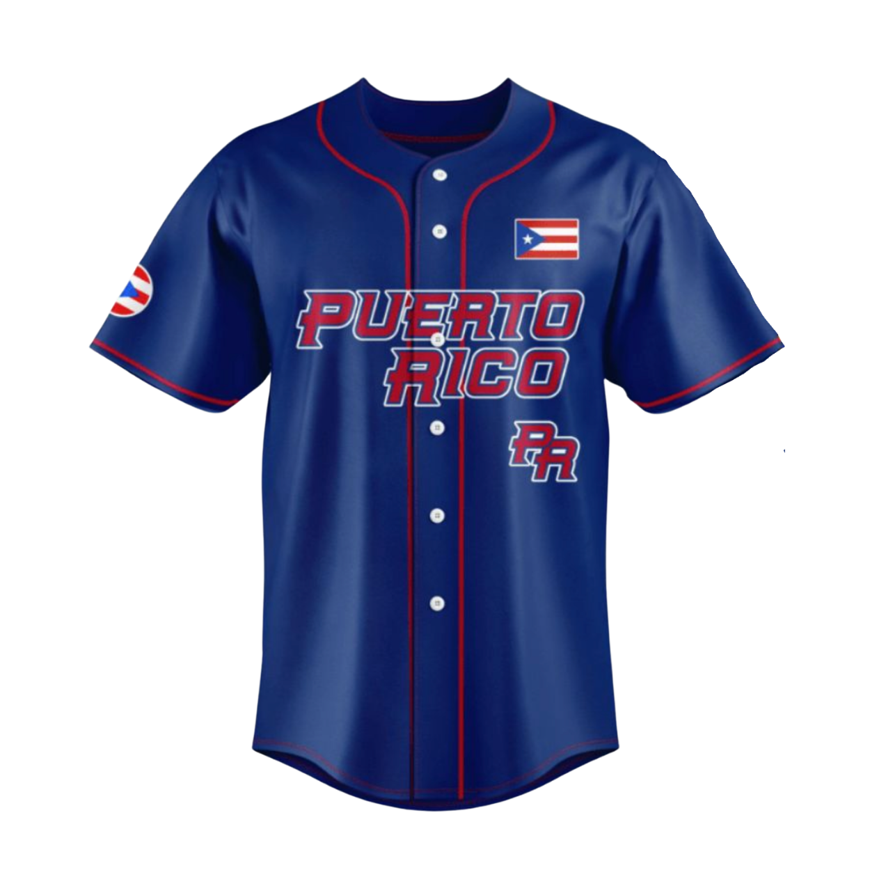 BoriShirt Puerto Rico Navy Jersey – Classic PR Flag Edition 🇵🇷⚾