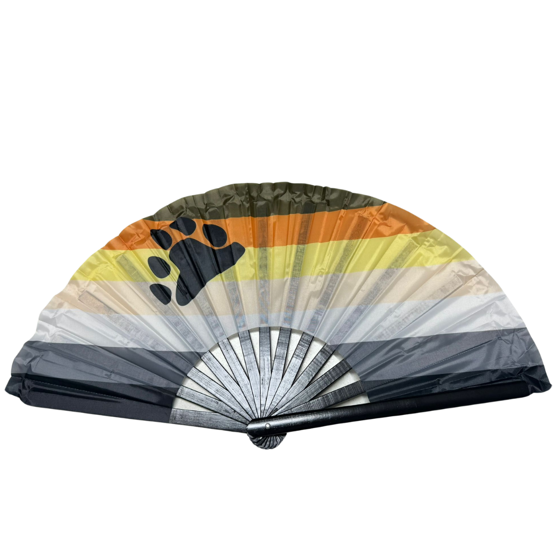 Hand Fan - Bear Print Celebration