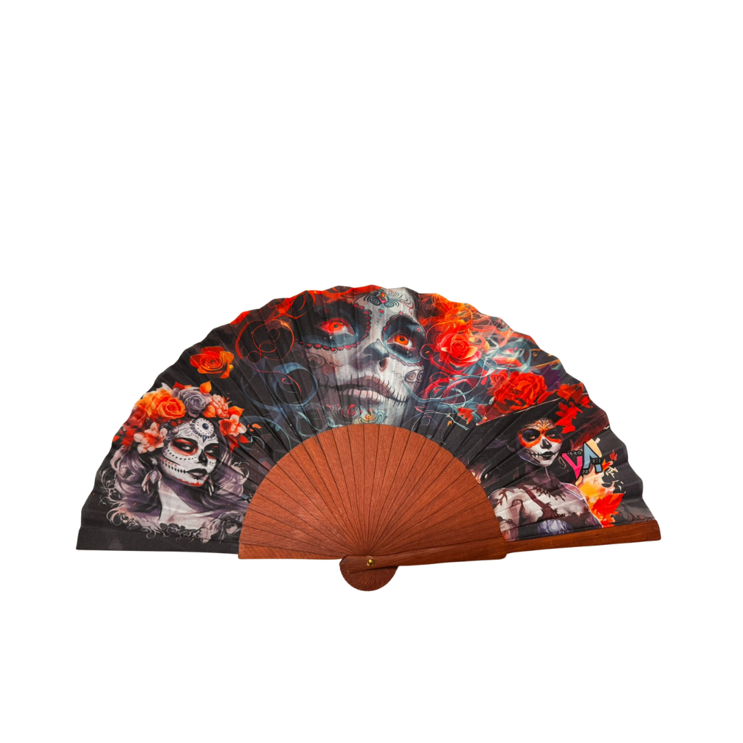 Hand Fan – Catrina Day of the Dead Edition