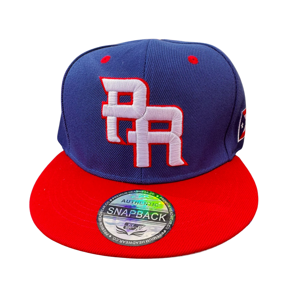VEROARTE PR Classic Snapback – Navy & Red Edition