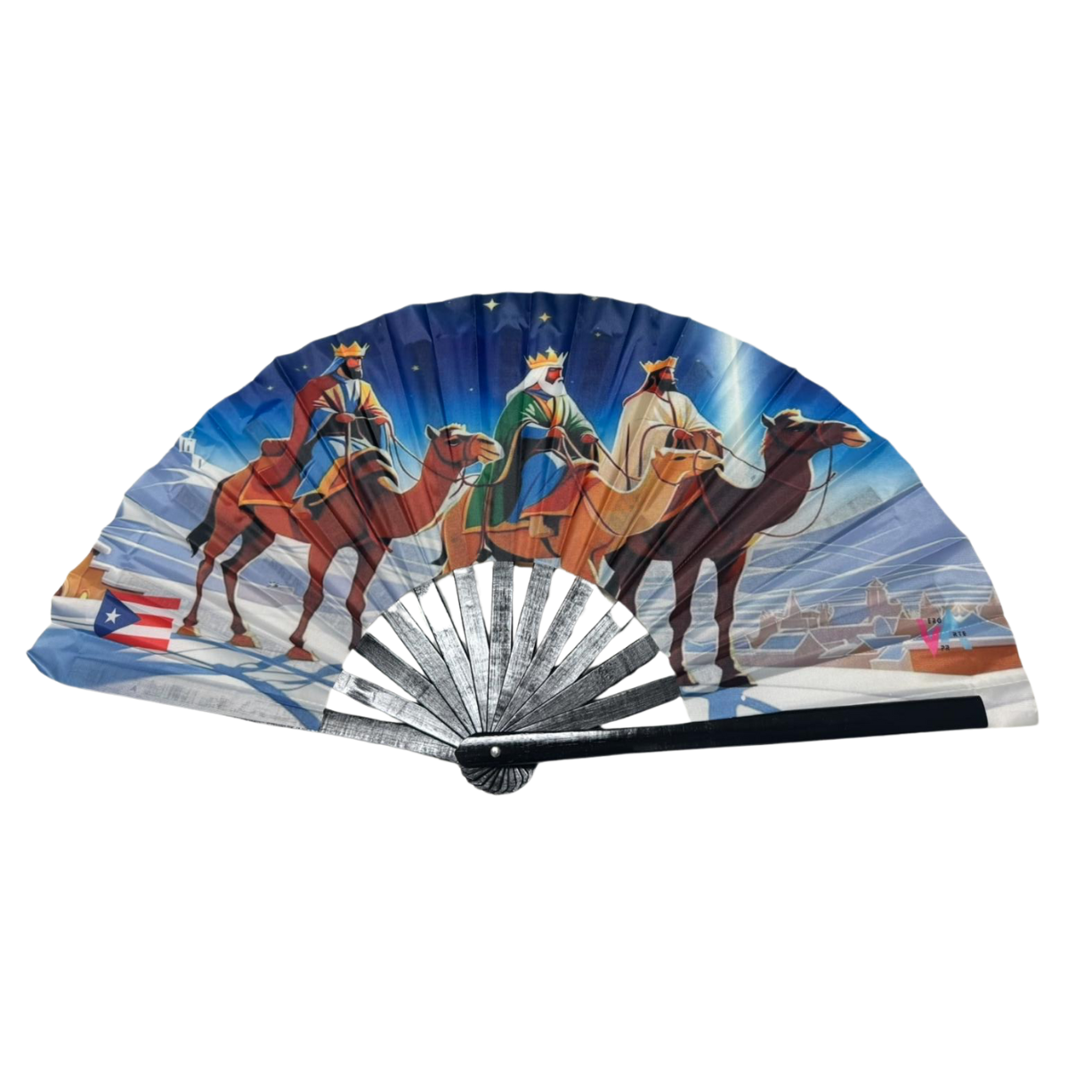 Hand Fan – Three Wise Men | Puerto Rican Tradition